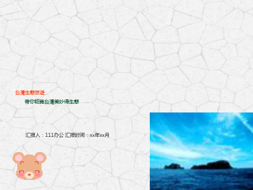 宝岛台湾旅游PPT模板 台湾风情城市都市旅行电子相册台北101大楼 (1)
