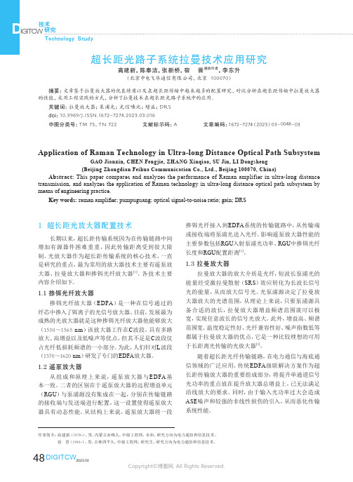 211081260_超长距光路子系统拉曼技术应用研究