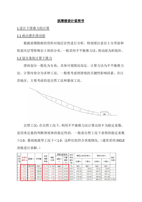 抗滑桩设计总结精华版