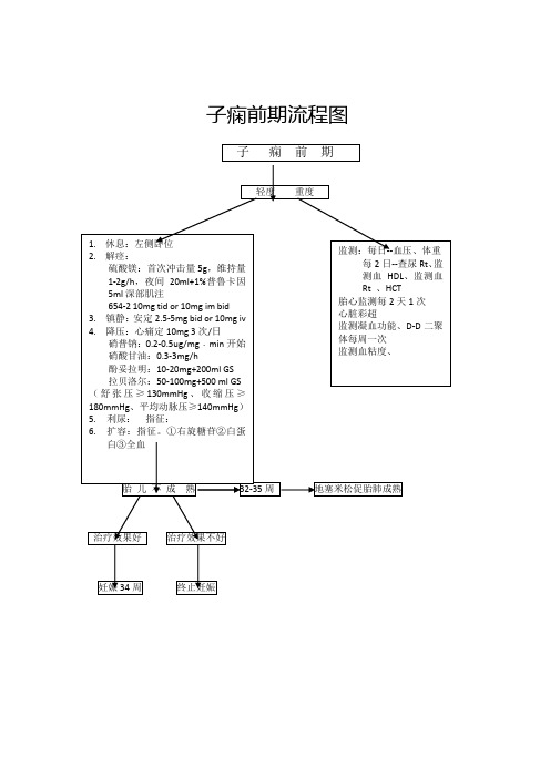 子痫前期流程图