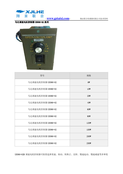 马达调速电机控制器US590-02系列