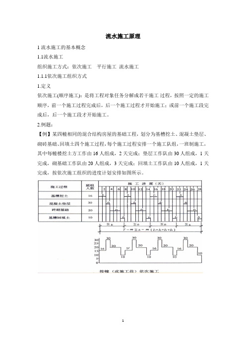 施工组织设计 流水施工的基本知识