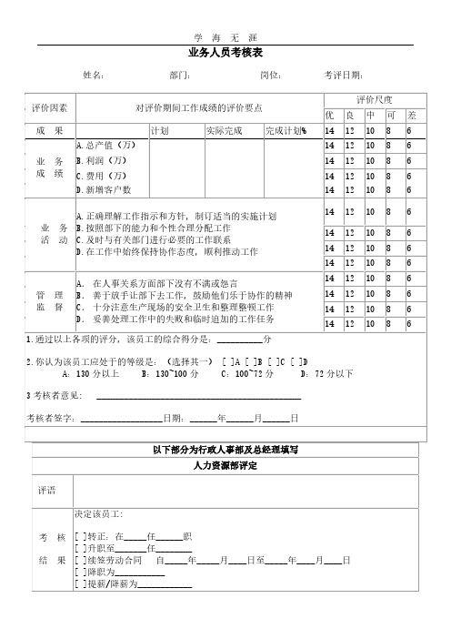 业务人员考核表.pdf