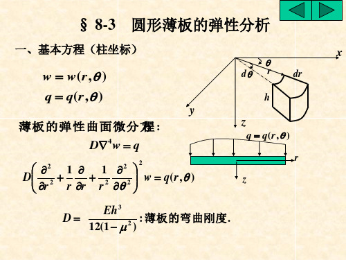 弹性力学08板的弯曲B