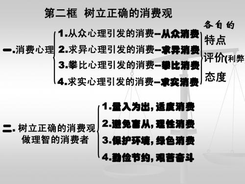 第3课 第2框 树立正确的消费观