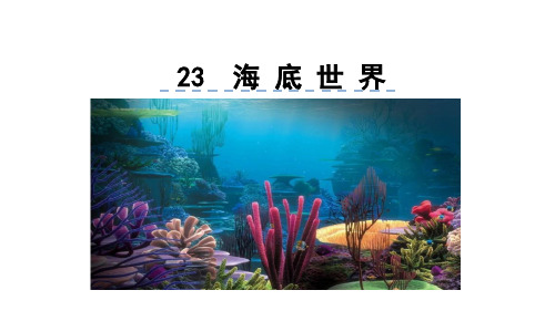 新版三年级下册-23.海底世界  人教(部编版) (共37张PPT)