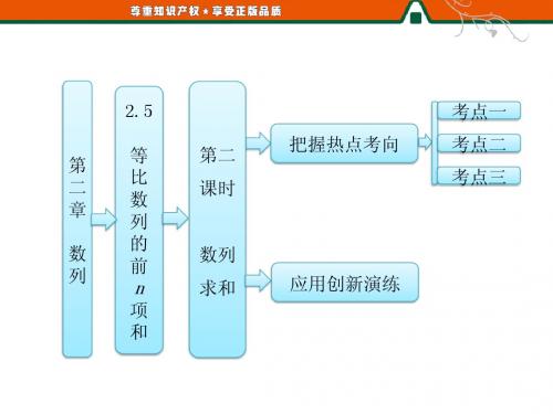 第一部分  第二章  2.5  第二课时  数列求和