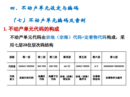 不动产单元编码及案例 ppt课件