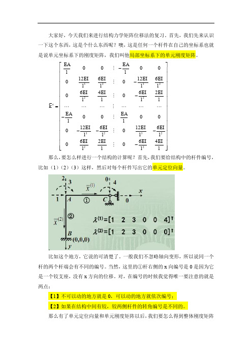 矩阵位移法