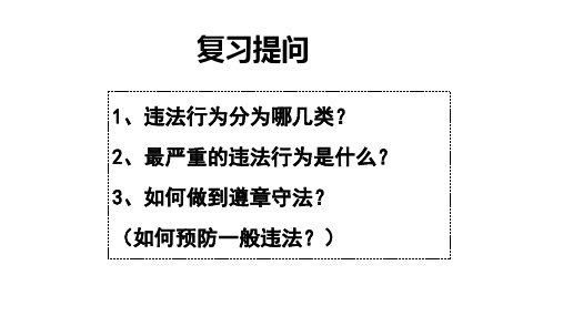 人教版道德与法治八年级上预防犯罪课件(共24张PPT)