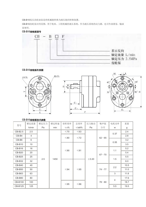 齿轮泵结构原理介绍