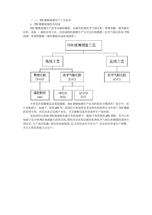 TCO镀膜工艺