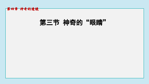 4.3 神奇的“眼睛” 课件 2024-2025学年沪科版物理八年级上册