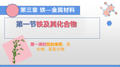 铁的单质、氧化物、氢氧化物课件2022--2023学年高一上学期化学人教版(2019)必修第一册