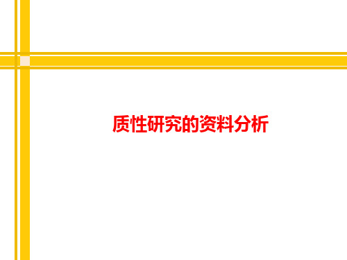 质性研究的资料分析