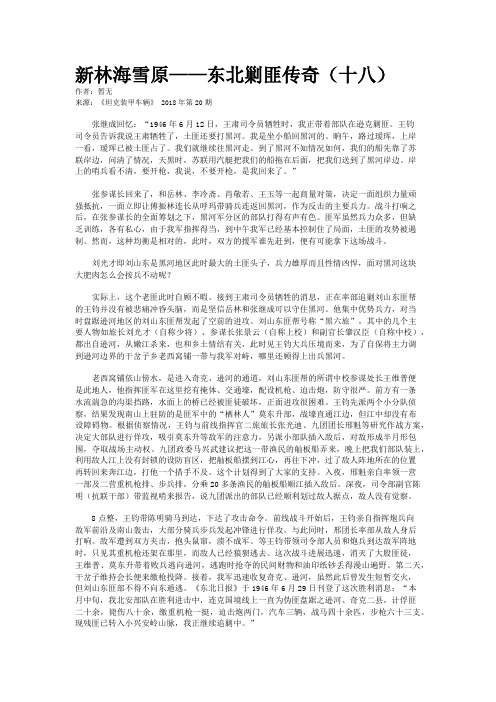 新林海雪原——东北剿匪传奇(十八)