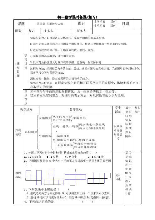 图形认识初步复习