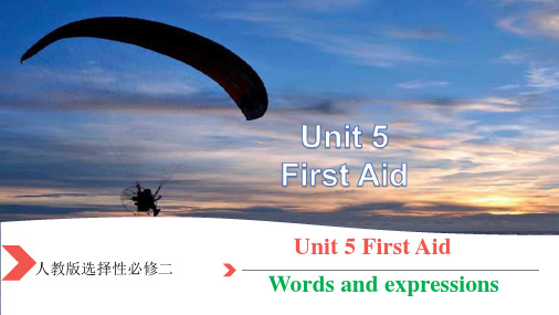 Unit 5 First Aid Words and expressions 课件