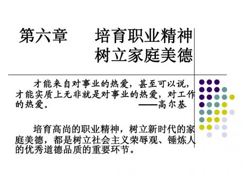 思想道德修养和法律基础第六章