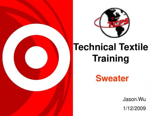 Technical Textile Training (Sweater)--毛衣的工艺