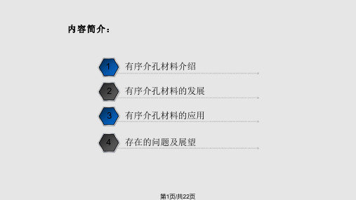 有序介孔材料及其应用PPT课件