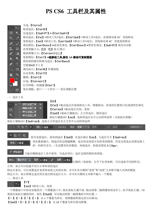 PS_CS6_工具栏及其属性