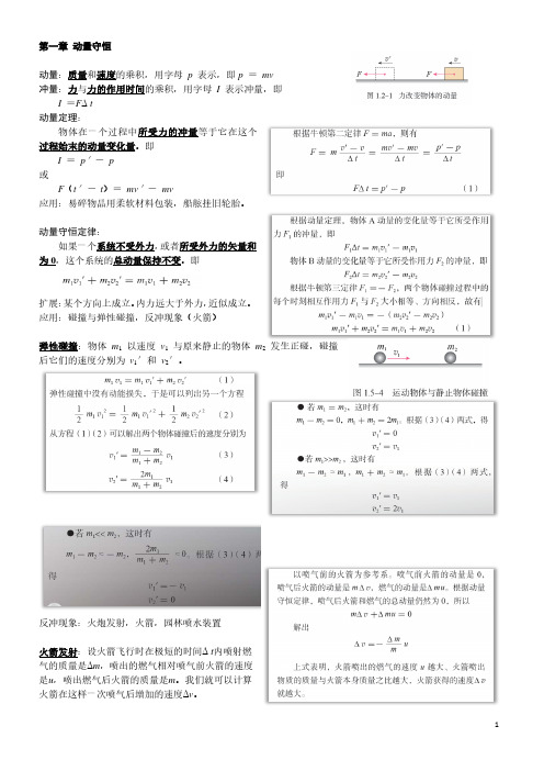 高中物理-动量守恒-知识点