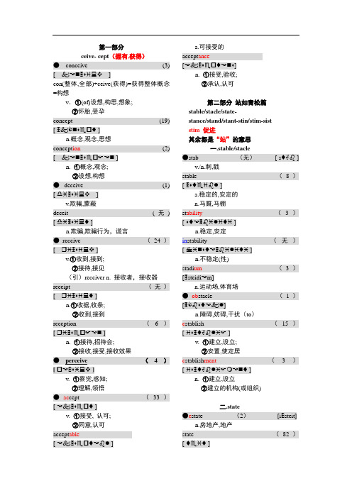 考研英语基础词汇(全)-可直接打印