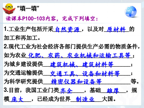 人教版八年级上册 第四章第三节 工业—工业分布 课件