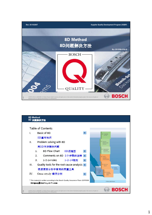 8D method(8D报告)教材中英文讲解