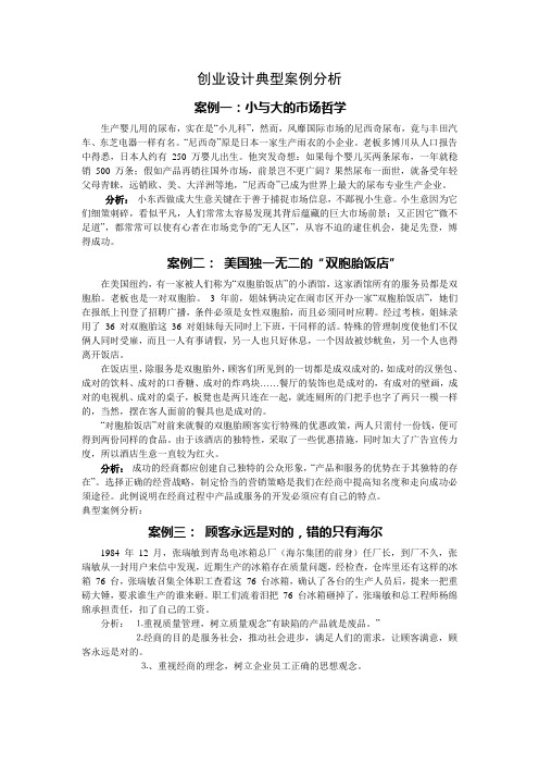 创业设计典型案例分析4