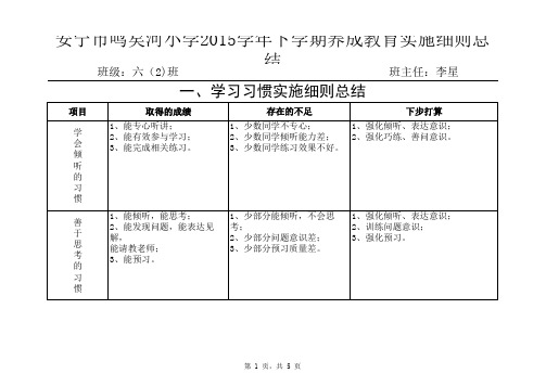 李星总结一