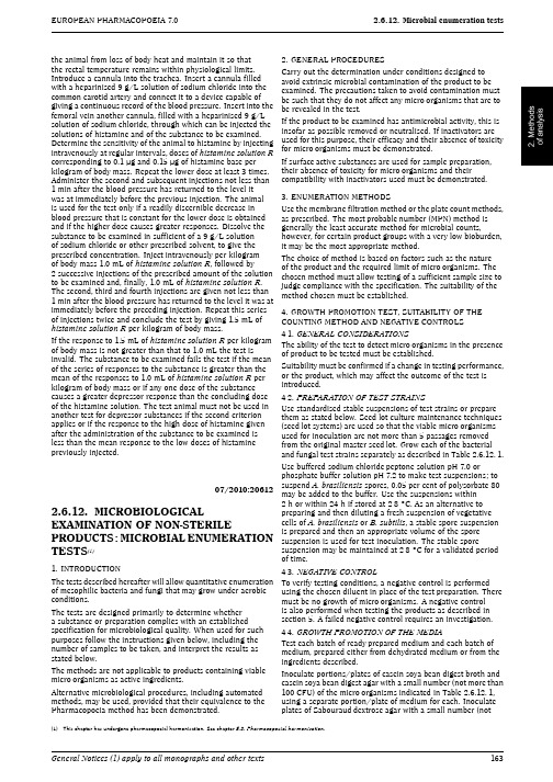 2.6.12. Microbiological examination of non-sterile products- microbial enum~~~