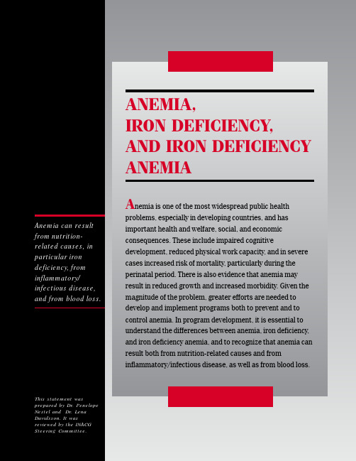 ANEMIA,ANDIRONDEFICIENCYANEMIA