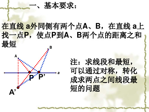 专题复习线段之和最短的问题ppt课件