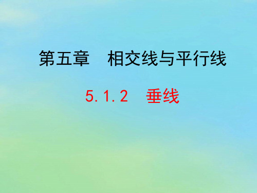 5.1.2垂线课件