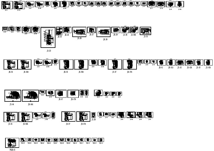 99张单元幕墙节点详图.dwg