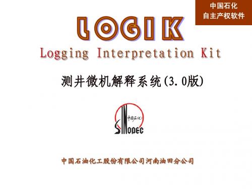 中国石化测井资料处理解释系统LOGIK3.0简介