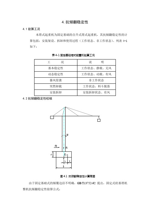 塔机稳定性计算