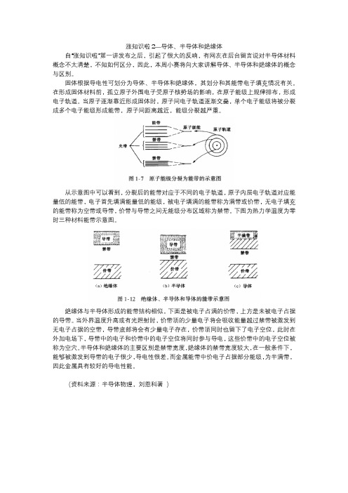 涨知识了第2讲-金属、半导体、绝缘体