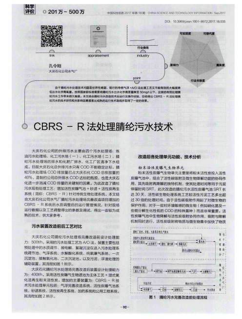 CBRS-R法处理腈纶污水技术