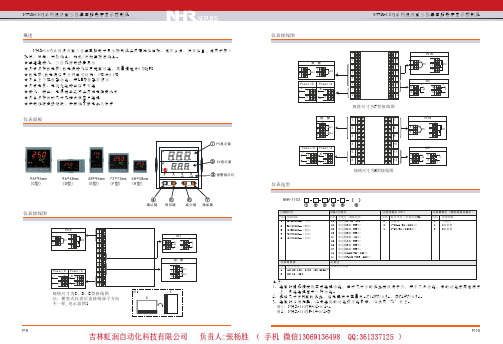 (0)虹润选型1000系列  温控器    PID温控器  程序段