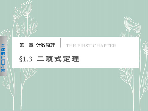 高二数学   第一章1.3.1 二项式定理