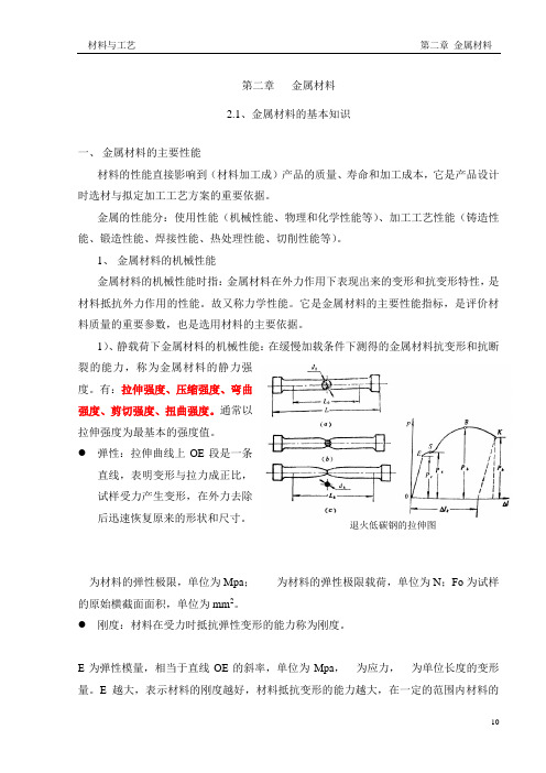 金属材料的基本知识及性能