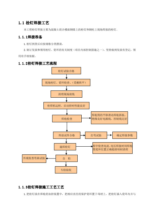 栓钉焊接工艺