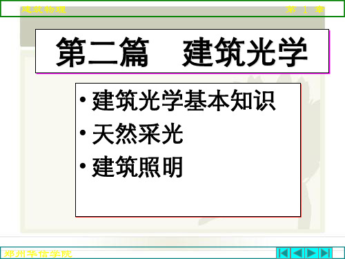 建筑物理光学部分《第章：光学基础知识》