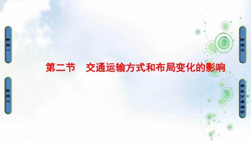 2019-2020版高中课堂新坐标地理人教版必修二同步课件：第5章 第2节 交通运输方式和布局变化的影响