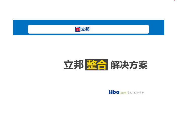 立邦品牌传播方案(LIBA)