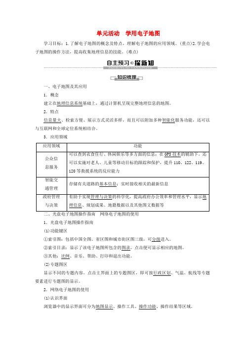 2019_2020学年高中地理第3单元产业活动与地理环境单元活动学用电子地图学案鲁教版必修2