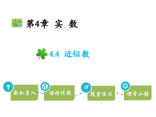 苏科版八年级上册数学教学课件 第4章 实数 近似数